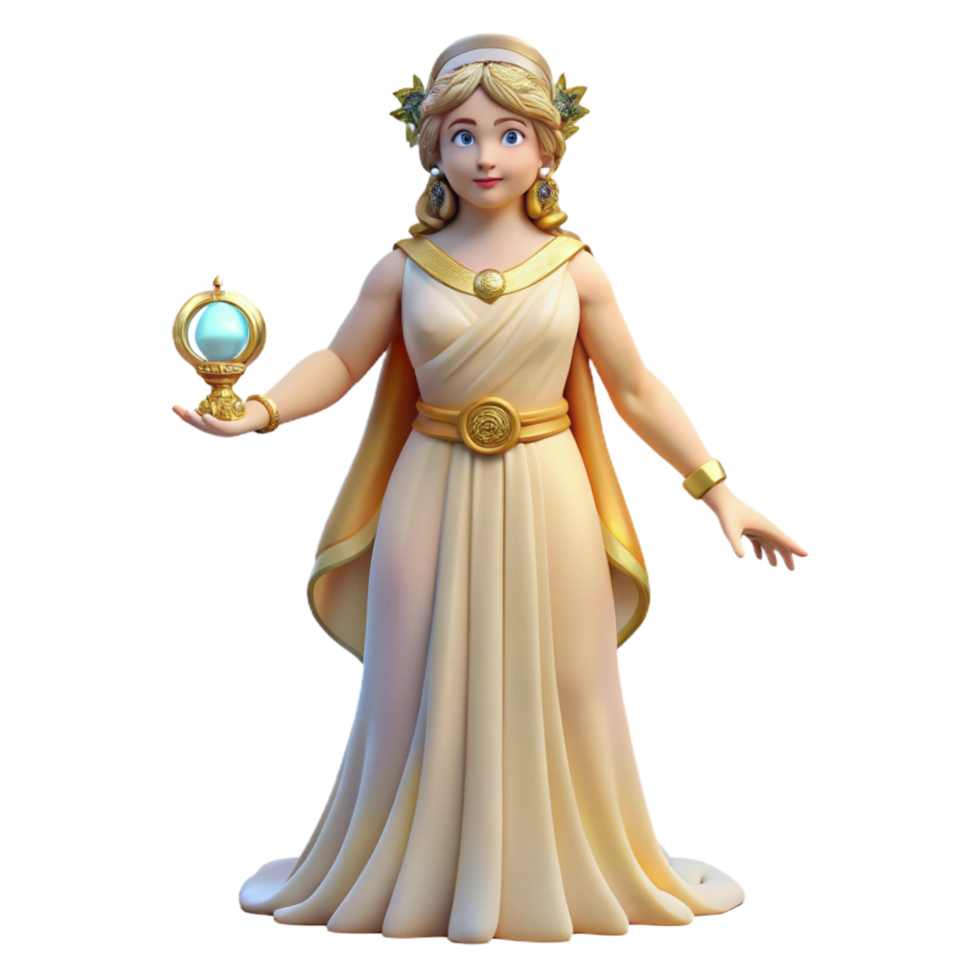 magnificent unparalleled Hera, Goddess of Marriage, regal pose, NO BACKGROUND with Transparent Background. png