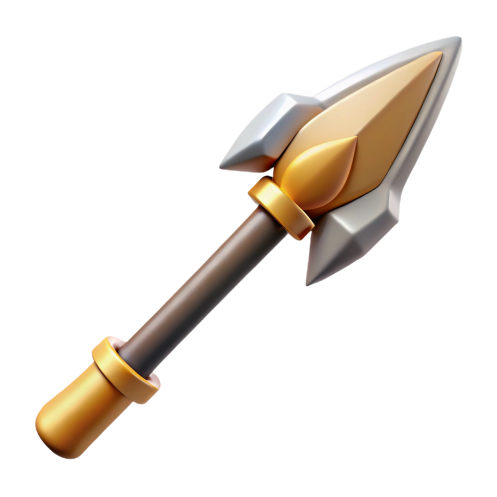 remarkable elegant Odin's Spear, Gungnir, Norse mythology, NO BACKGROUND with Transparent Background. authentic png