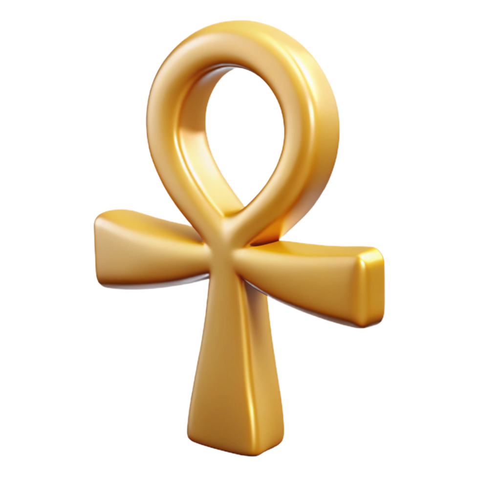 picturesque acclaimed Ankh, Egyptian symbol of life, NO BACKGROUND with Transparent Background. png