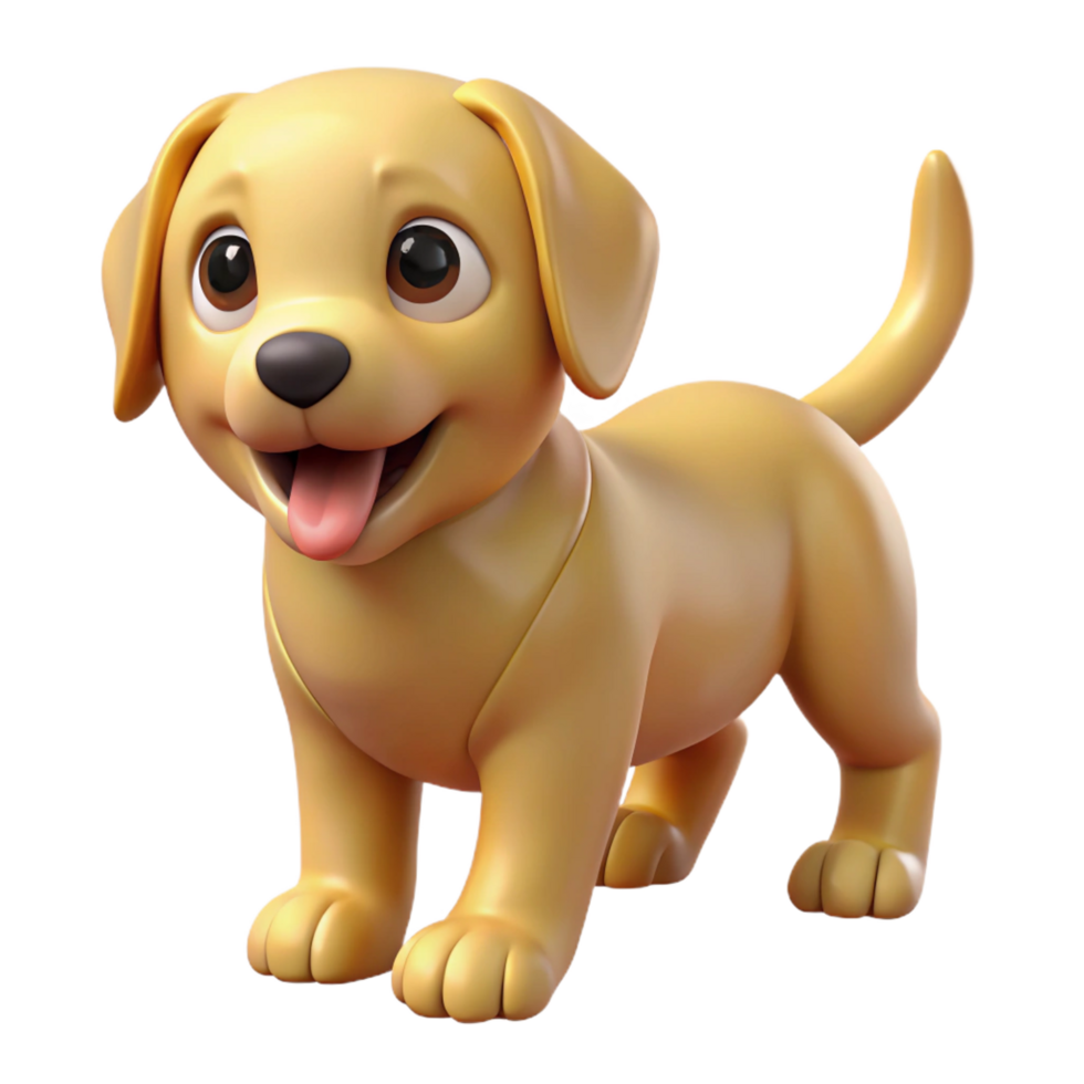 wonderful unforgettable A playful golden retriever puppy. NO BACKGROUND with Transparent Background. png
