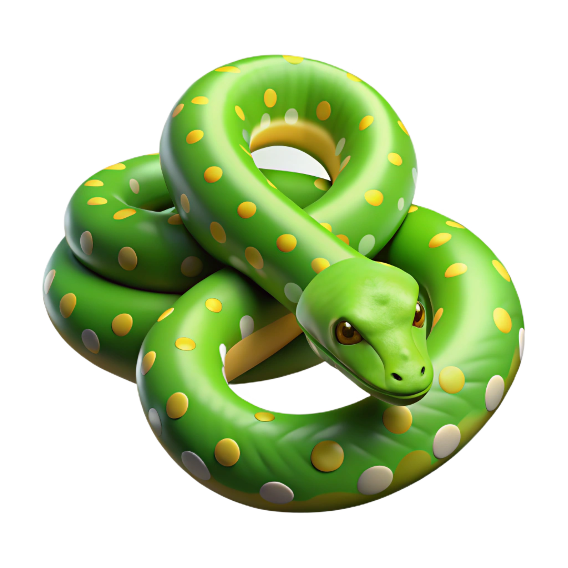 stunning rustic A slithering green tree python. NO BACKGROUND with ...