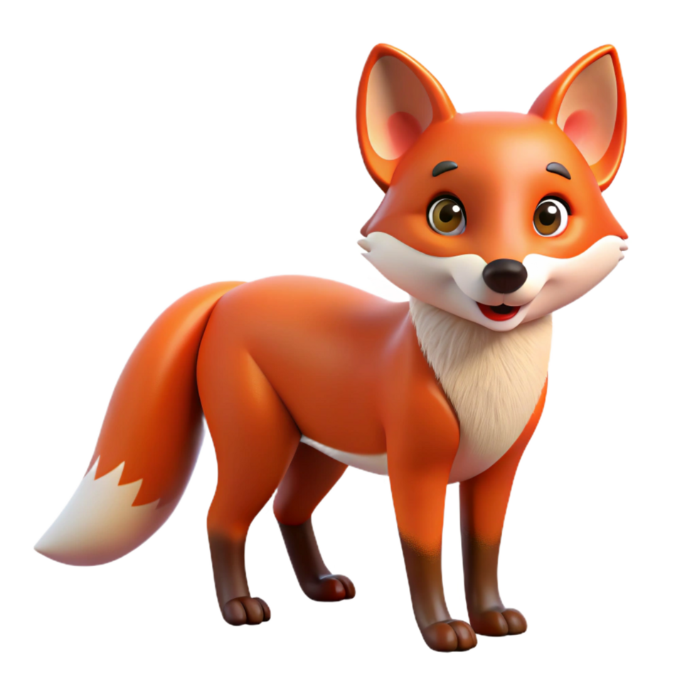 mysterious fascinating A cunning red fox, alert expression. NO BACKGROUND with Transparent Background. impeccable png