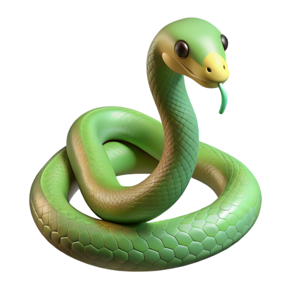 wonderful art deco A slithering garden snake. NO BACKGROUND with Transparent Background. masterfully captured png