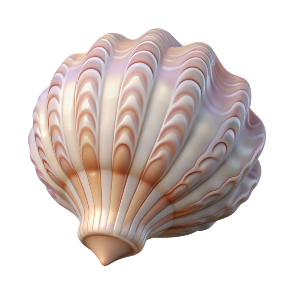 peaceful breathtaking A seashell with intricate patterns. NO BACKGROUND with Transparent Background. elite png