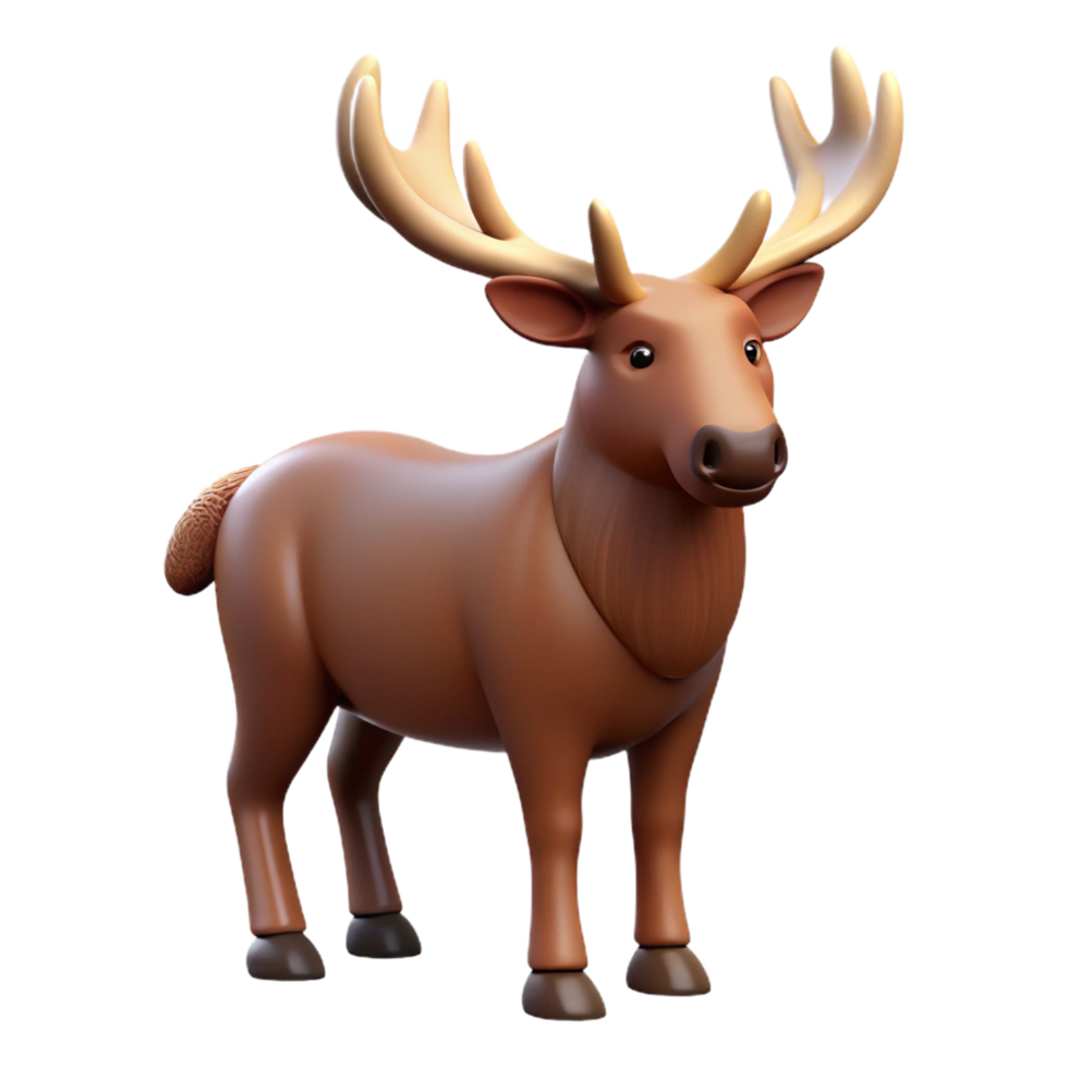 radiant intense nordic A moose with large antlers. NO BACKGROUND with Transparent Background. ultra HD png