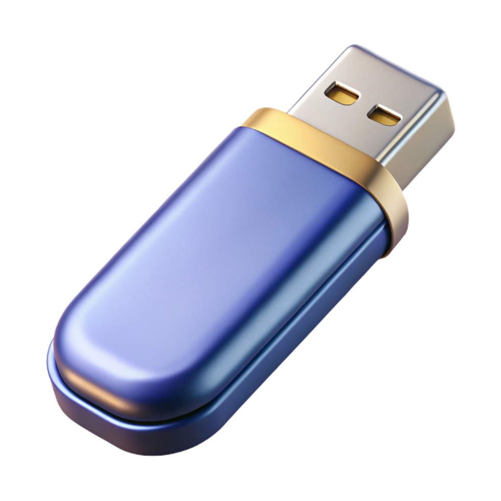 quintessential rustic USB flash drive with metal casing NO BACKGROUND with Transparent Background. high quality png