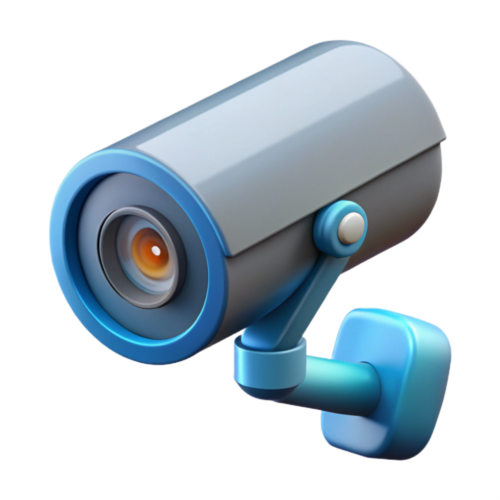 romantic sumptuous Security camera with rotating lens NO BACKGROUND with Transparent Background. genuine png