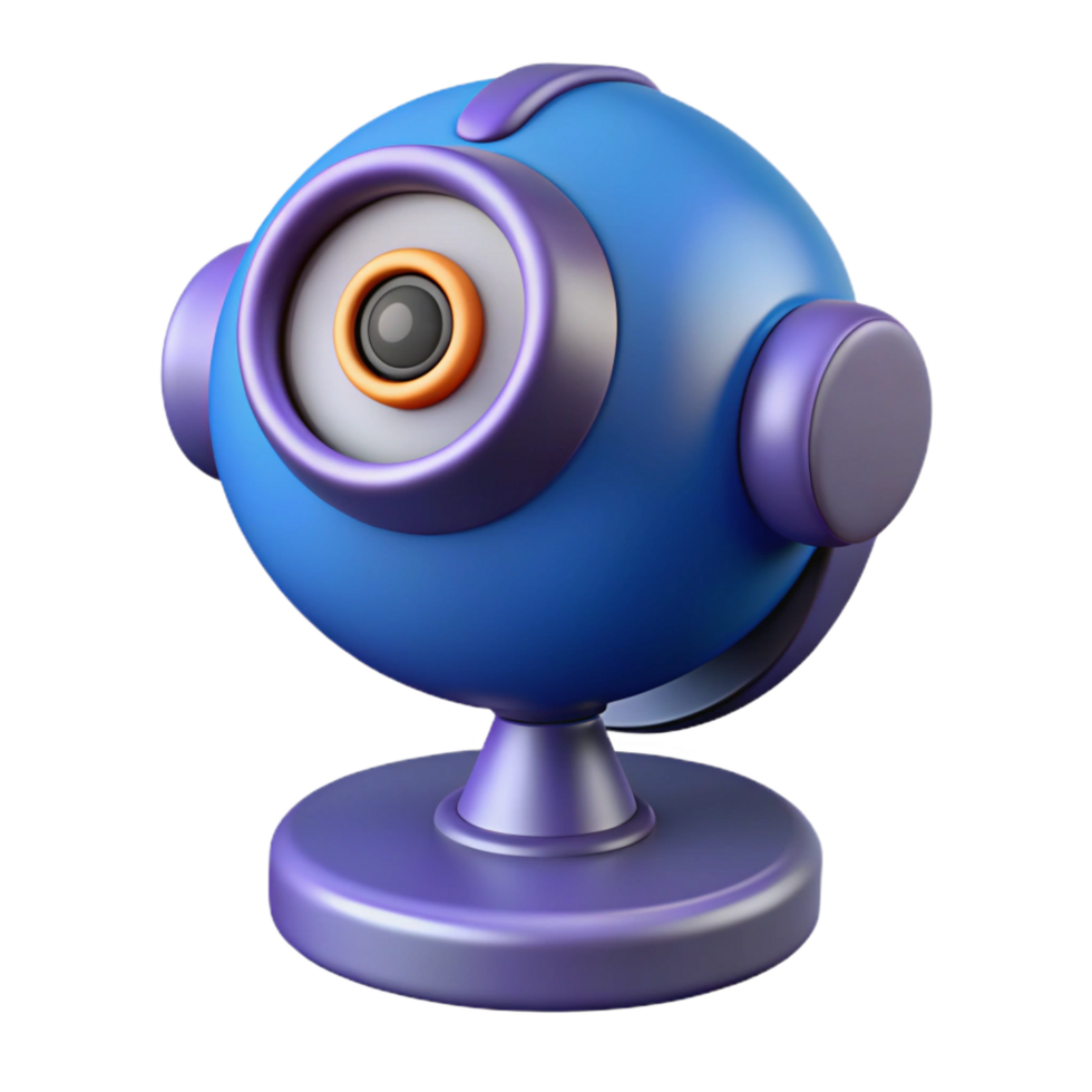 melancholic alluring Webcam with built-in microphone NO BACKGROUND with Transparent Background. luxury png