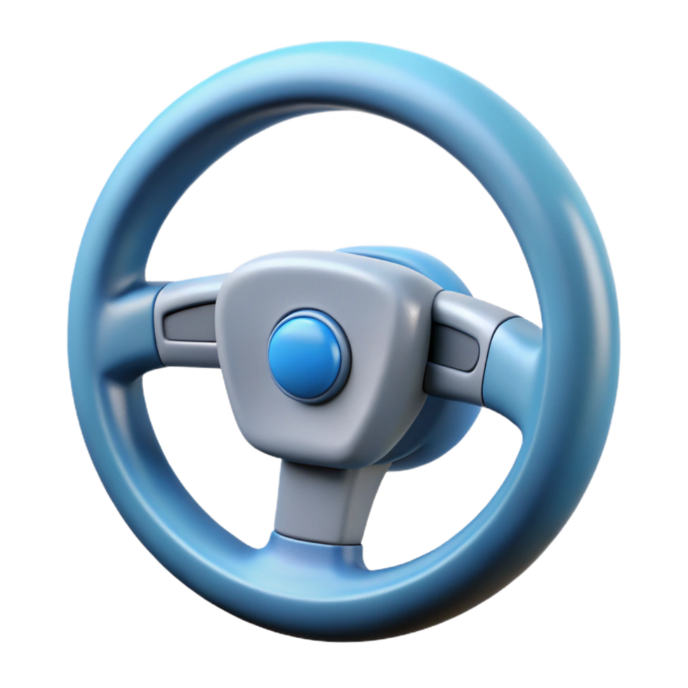 mysterious sumptuous Self-driving car steering wheel NO BACKGROUND with Transparent Background. authentic png