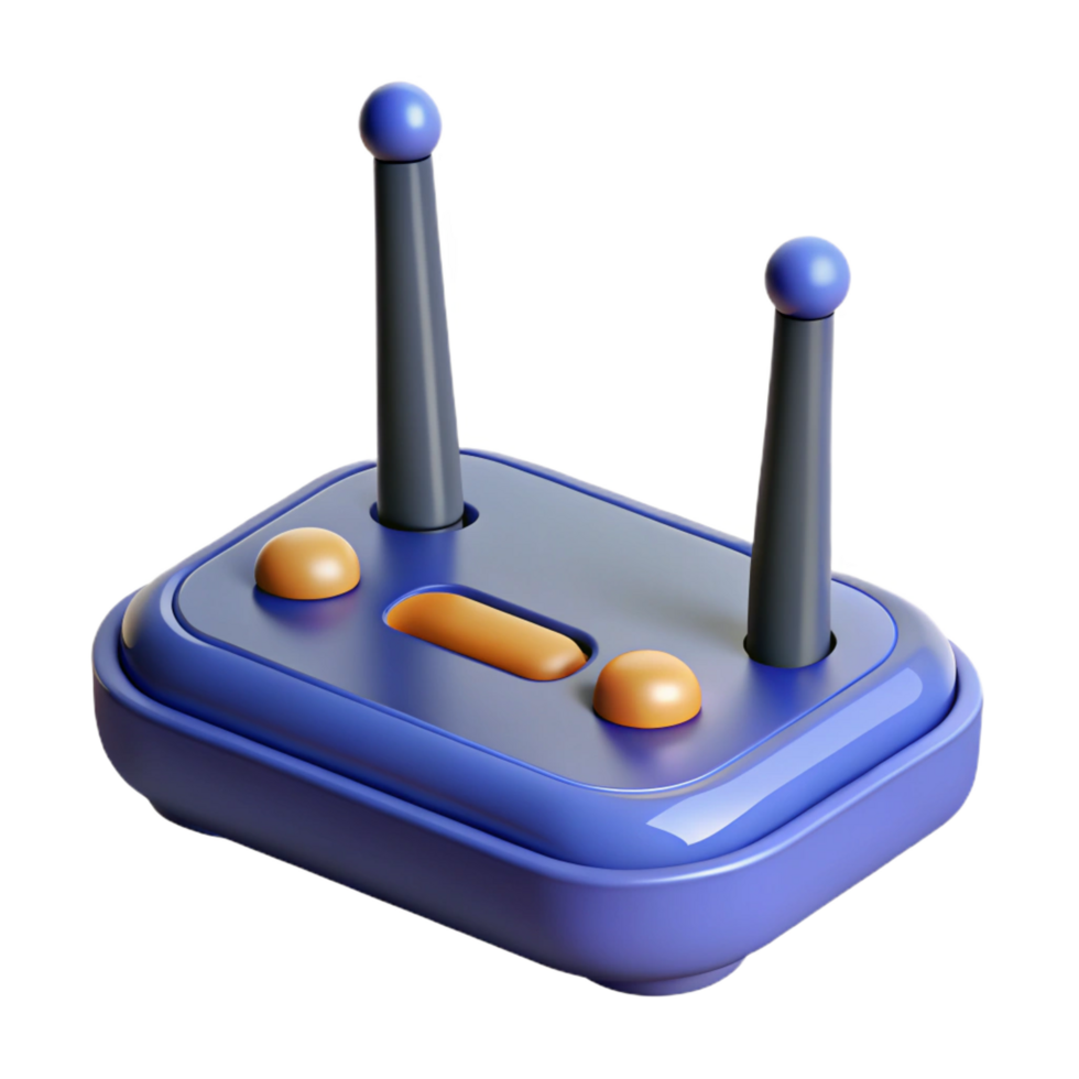 majestic calm elegant Wireless router with antennas NO BACKGROUND with Transparent Background. high resolution png