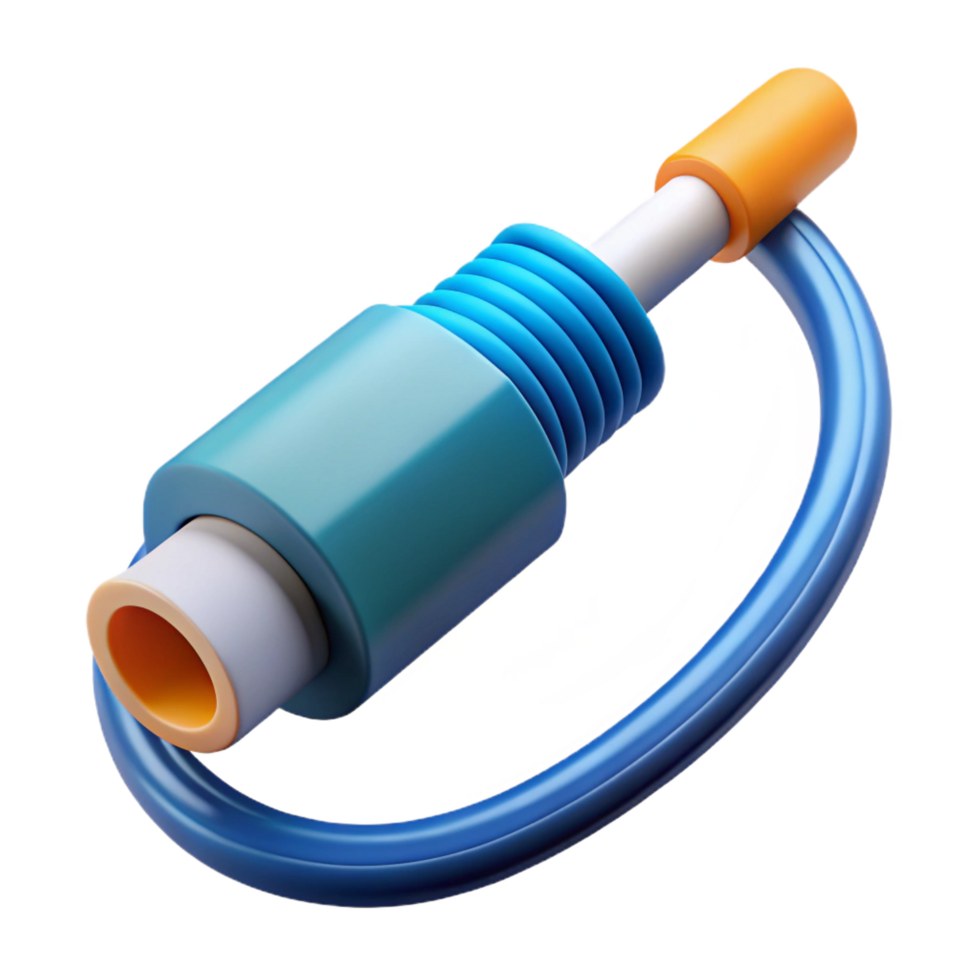 immaculate remarkable Fiber optic cable with connector NO BACKGROUND with Transparent Background. png