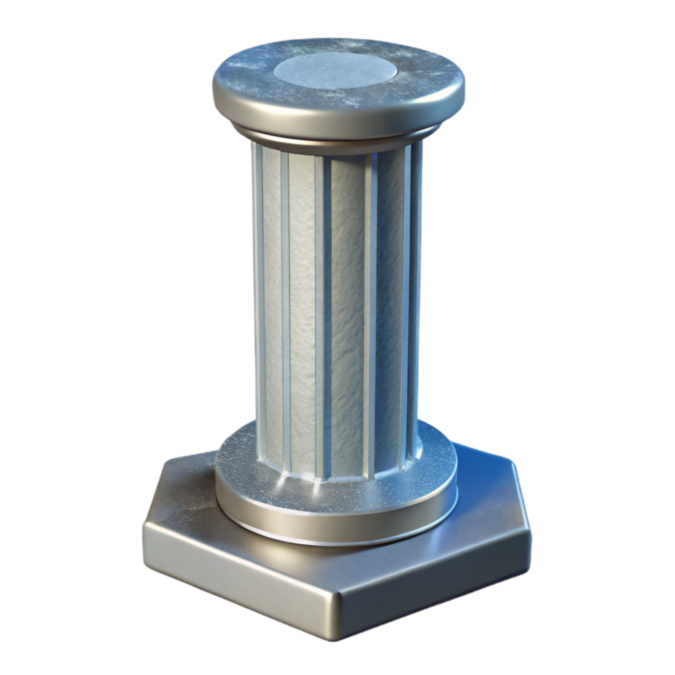 splendid unparalleled Concrete pillar, reinforced, NO BACKGROUND with Transparent Background. png