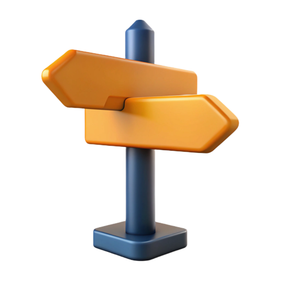 magnificent sought-after Street sign, directional arrow, NO BACKGROUND with Transparent Background. png