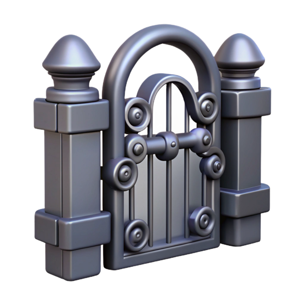 rare coastal Gate latch, wrought iron, decorative, NO BACKGROUND with Transparent Background. genuine png