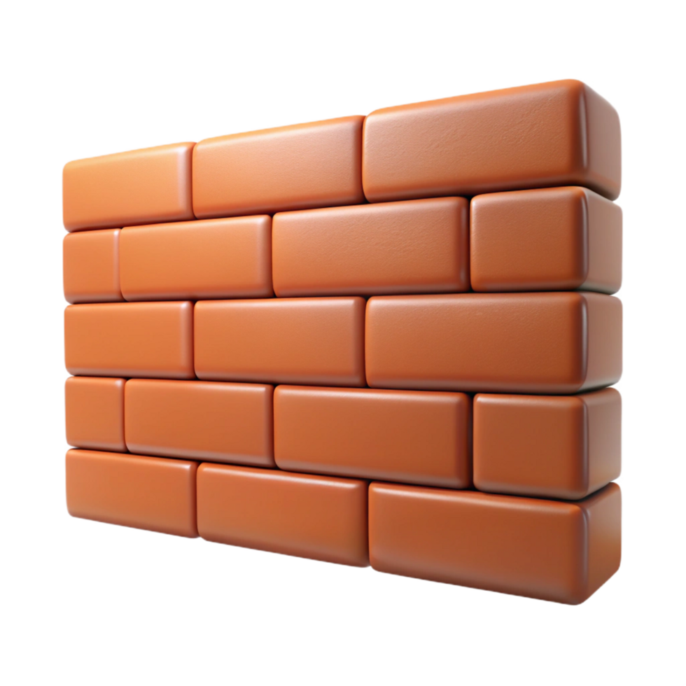 wonderful unforgettable Brick wall, running bond pattern, NO BACKGROUND with Transparent Background. png