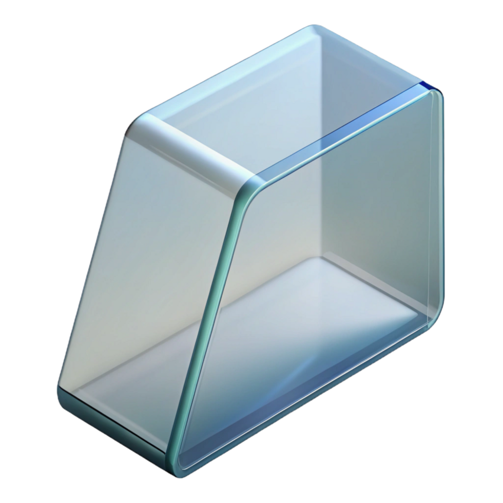 gorgeous industrial Glass pane, clear, tempered, NO BACKGROUND with Transparent Background. studio quality png