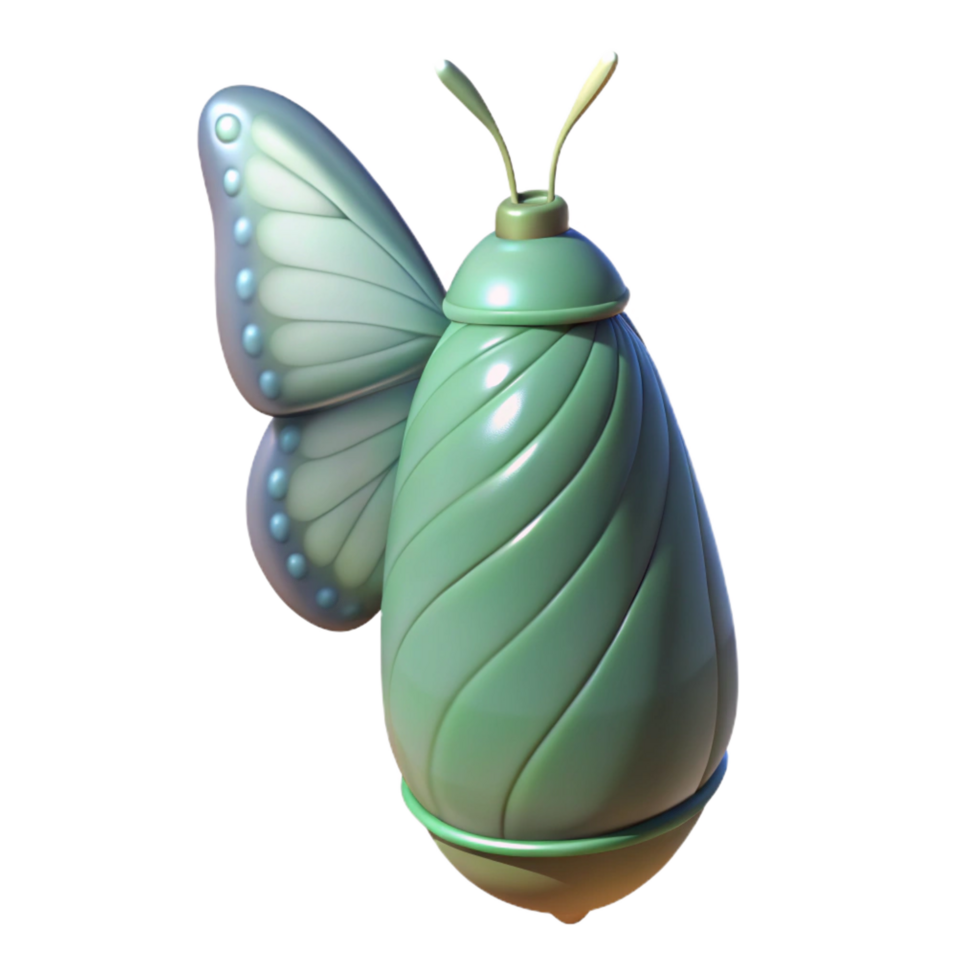 glorious ethereal organic Butterfly cocoon NO BACKGROUND with Transparent Background. elite png