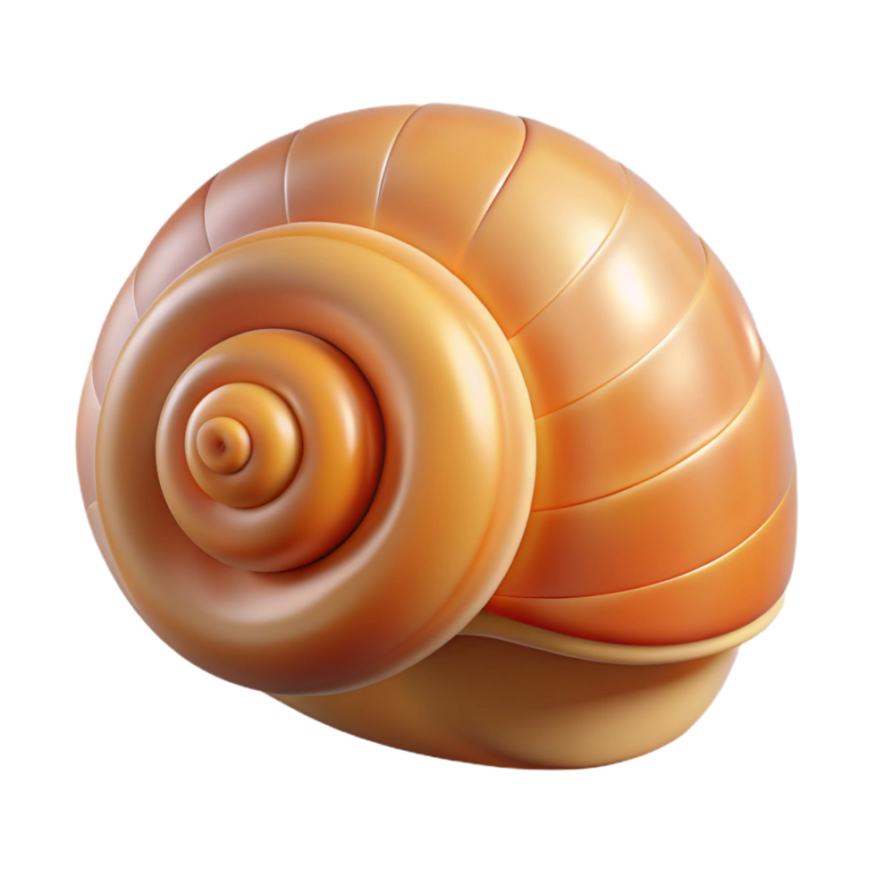 magnificent classic Snail shell NO BACKGROUND with Transparent Background. crisp png