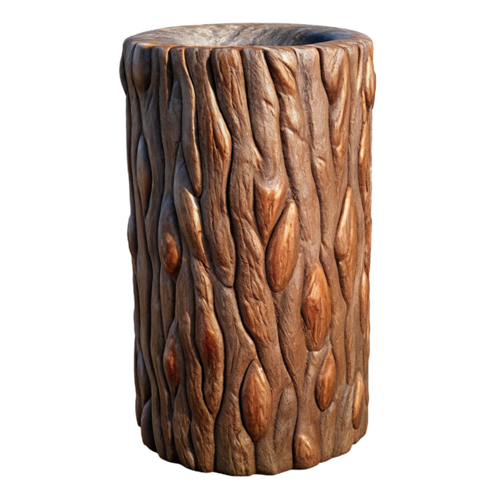 sought-after traditional Tree bark texture NO BACKGROUND with Transparent Background. artisan png