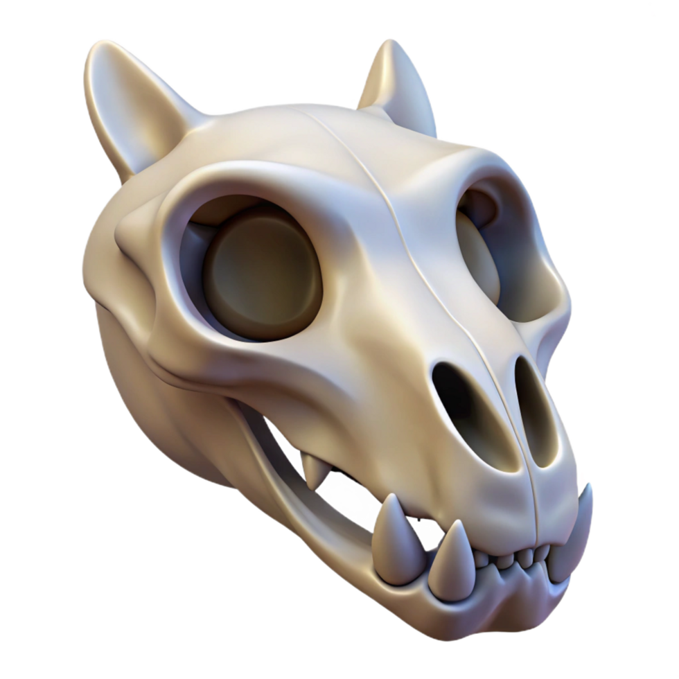 majestic remarkable Animal skull NO BACKGROUND with Transparent Background. png