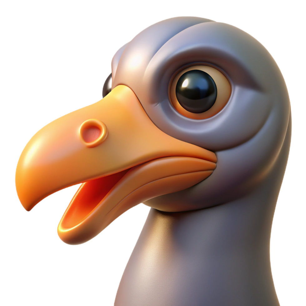 vibrant distinguished Bird beak NO BACKGROUND with Transparent Background. png