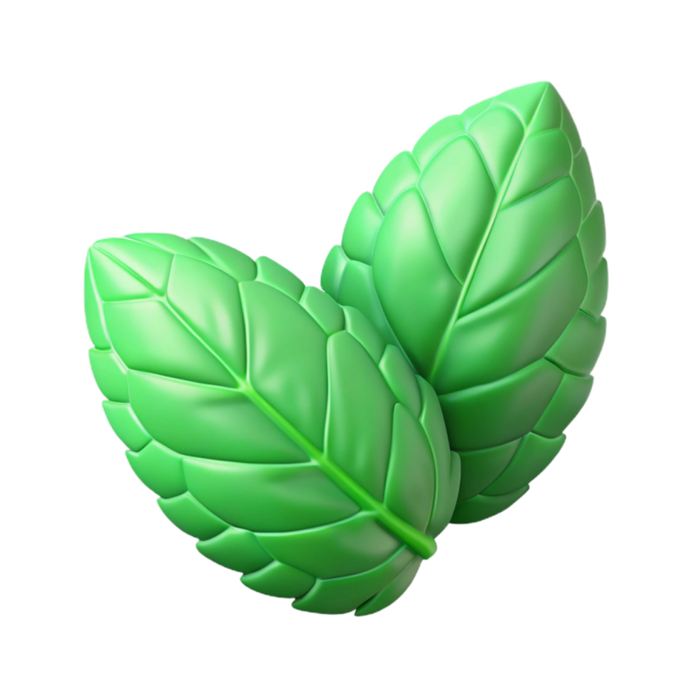 sumptuous peaceful urban Herbal leaf mint NO BACKGROUND with Transparent Background. artisan png