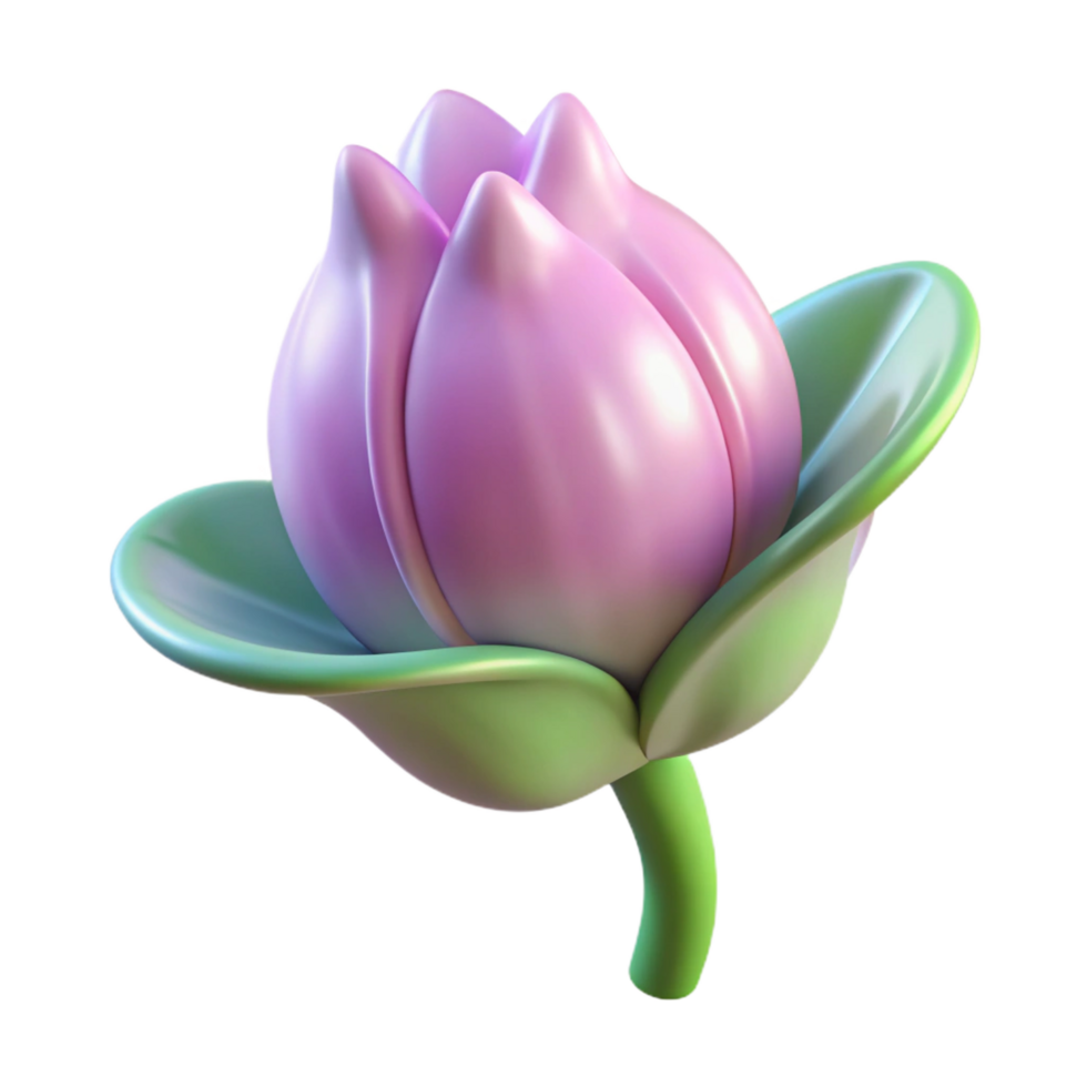 rare surreal Flower bud NO BACKGROUND with Transparent Background. high quality png