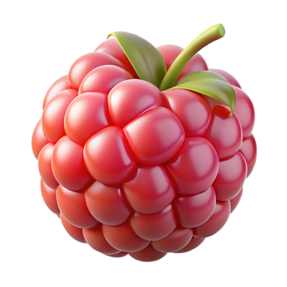 remarkable artistic Berry raspberry NO BACKGROUND with Transparent Background. detailed png