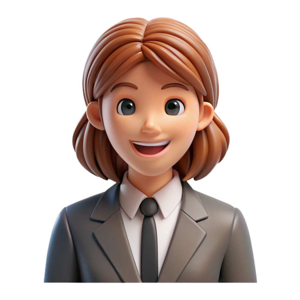 pristine exceptional Smiling businesswoman in a suit, NO BACKGROUND with Transparent Background. png