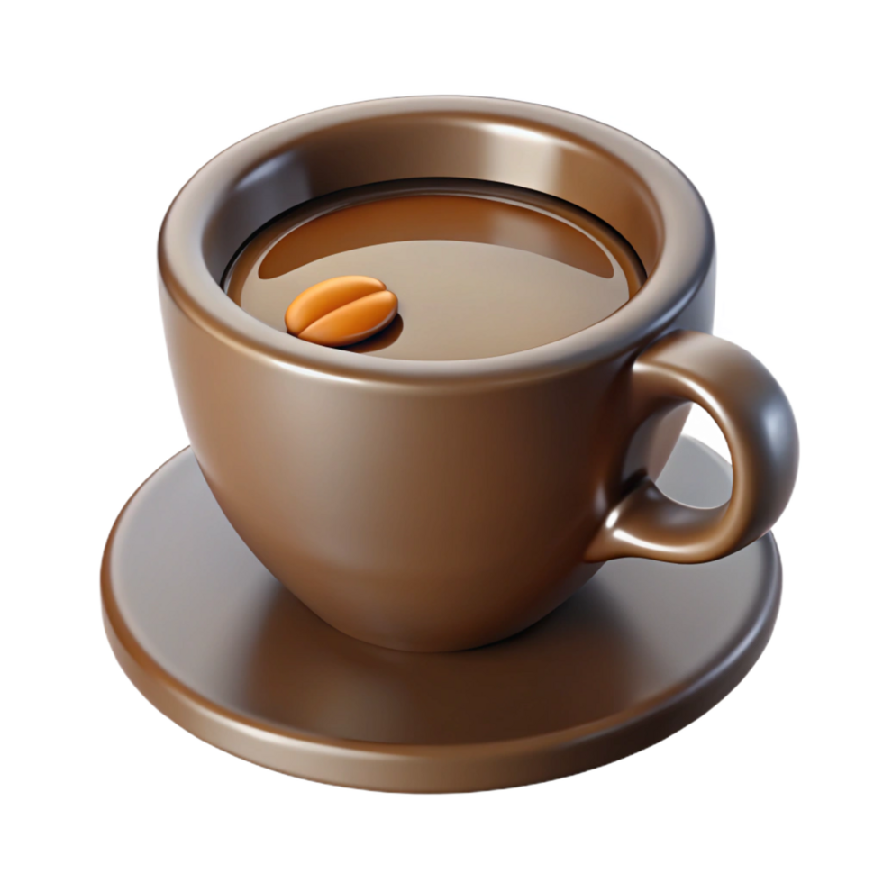 spectacular quintessential Cup of coffee, NO BACKGROUND with Transparent Background. png
