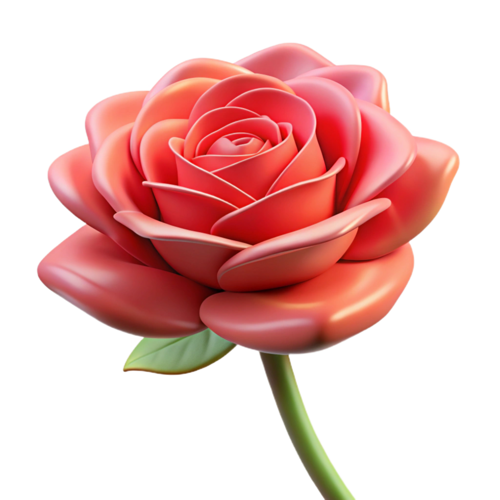 mysterious splendid Single rose flower, NO BACKGROUND with Transparent Background. expertly shot png