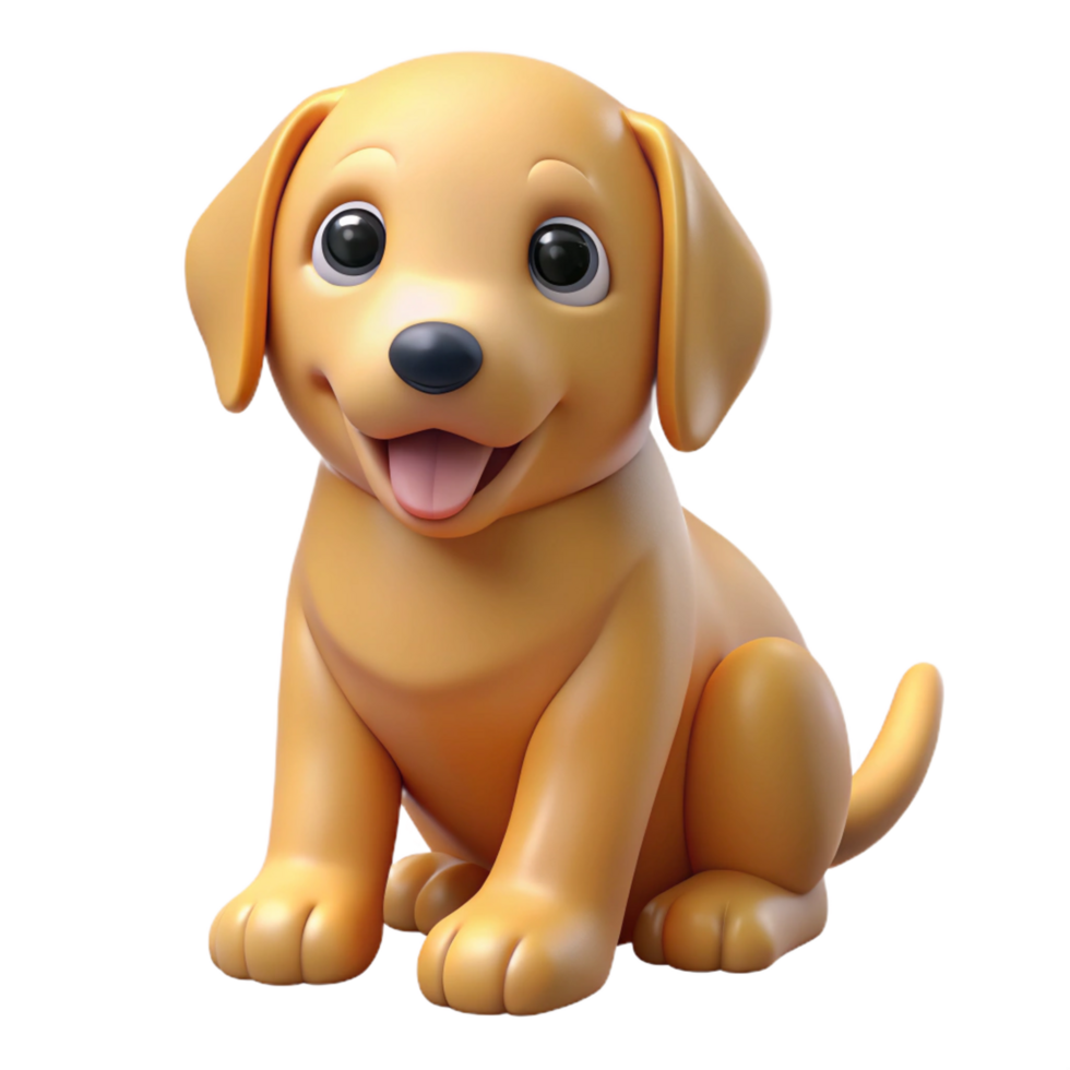 immaculate quintessential A playful golden retriever puppy, sitting. NO BACKGROUND with Transparent Background. png