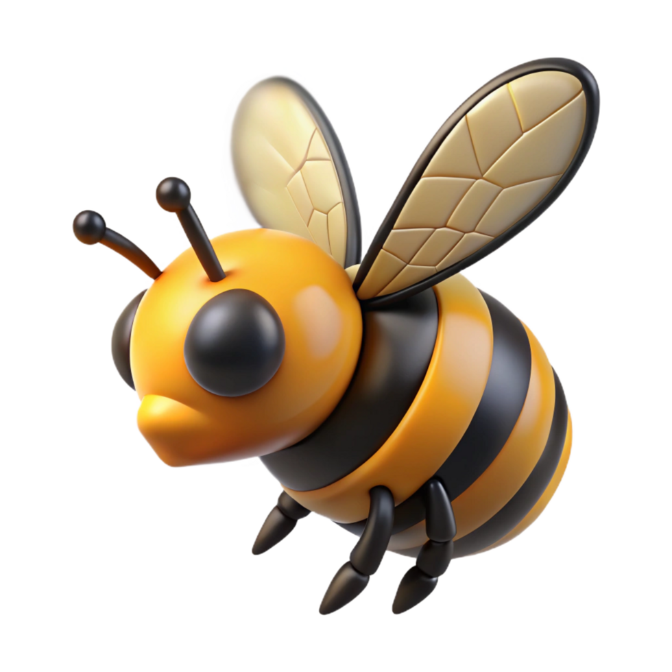 striking minimalist A bumblebee, in flight. NO BACKGROUND with Transparent Background. impeccable png