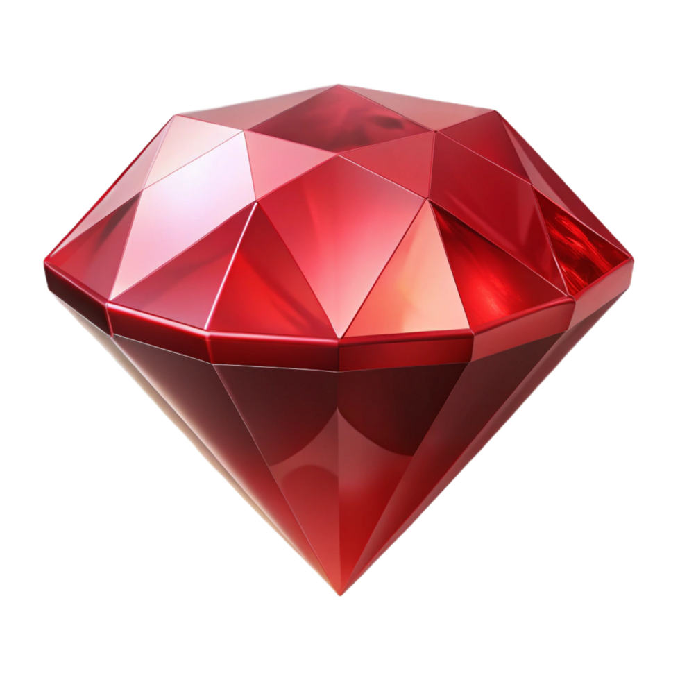 joyful stunning A single, perfect ruby, cut and polished, NO BACKGROUND with Transparent Background. luxury png