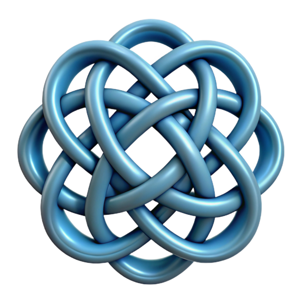 nostalgic exquisite A single, intricate Celtic knot design, NO BACKGROUND with Transparent Background. ultra HD png