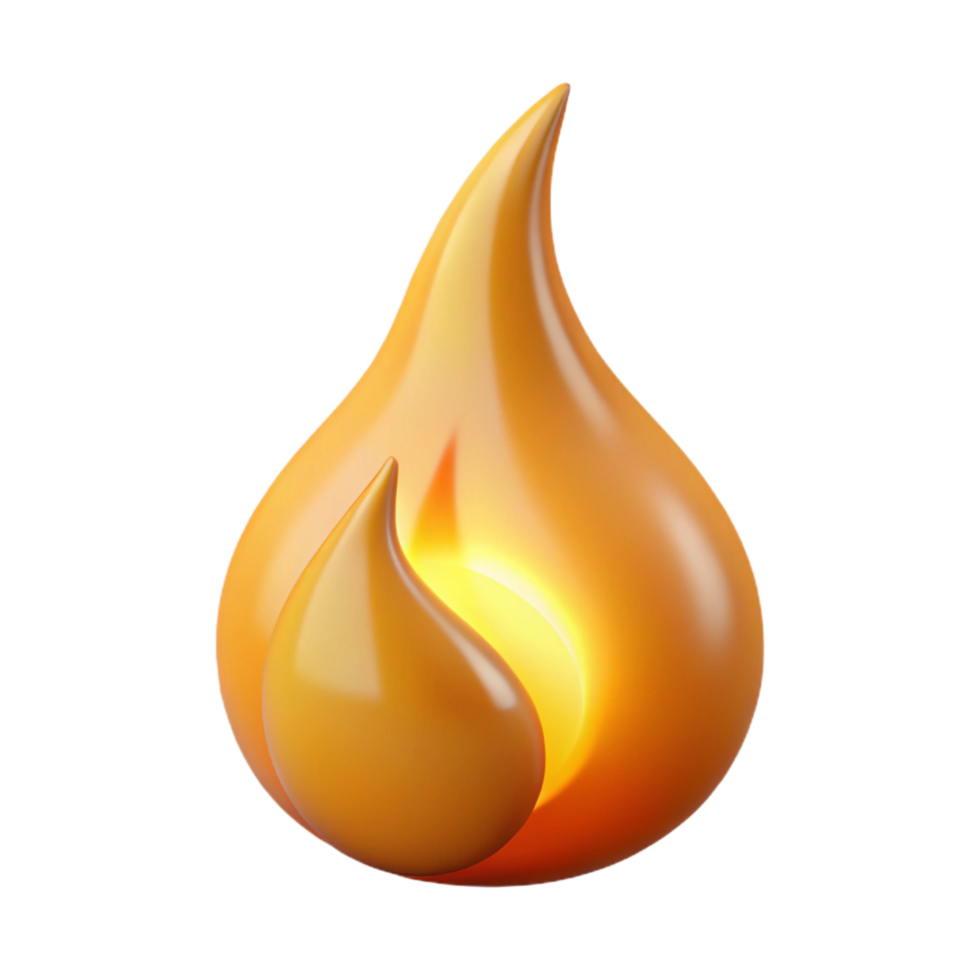 quintessential futuristic A stylized, flickering flame, NO BACKGROUND with Transparent Background. high resolution png