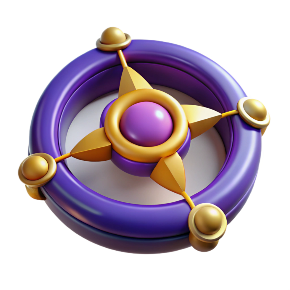 reflective radiant A stylized, magic circle, NO BACKGROUND with Transparent Background. flawless png