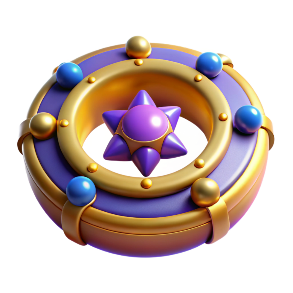 unforgettable baroque A stylized, magic circle, NO BACKGROUND with Transparent Background. high quality png