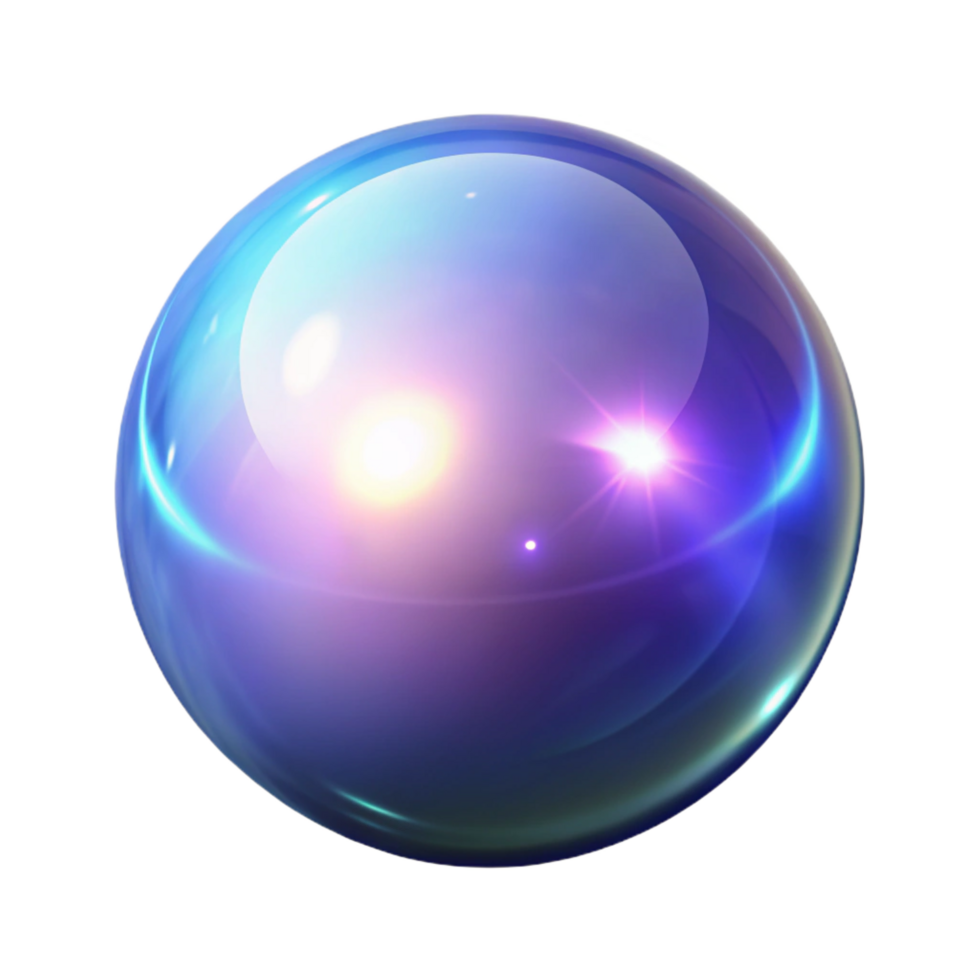 vibrant intense impressionist A glowing orb of pure magic, pulsing with energy. NO BACKGROUND with Transparent Background. handcrafted png