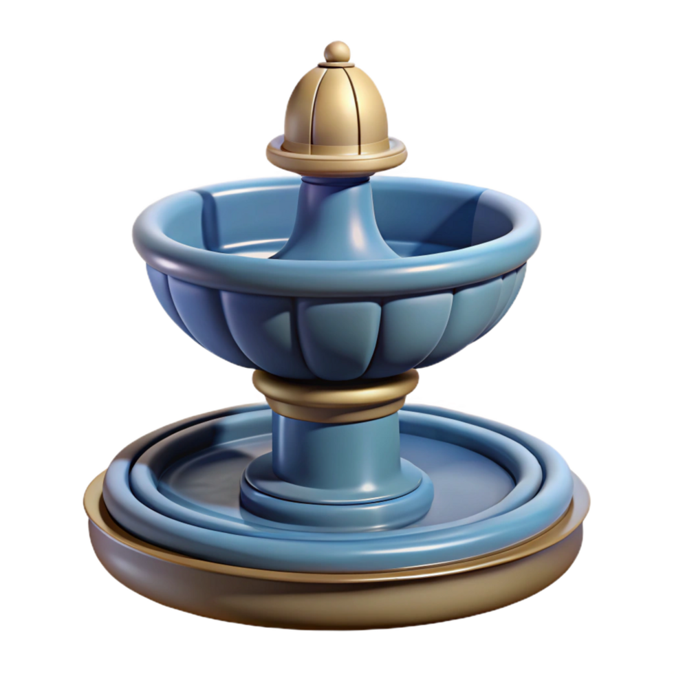 mesmerizing contemporary Art Deco building fountain spout detail, NO BACKGROUND with Transparent Background. fine detail png