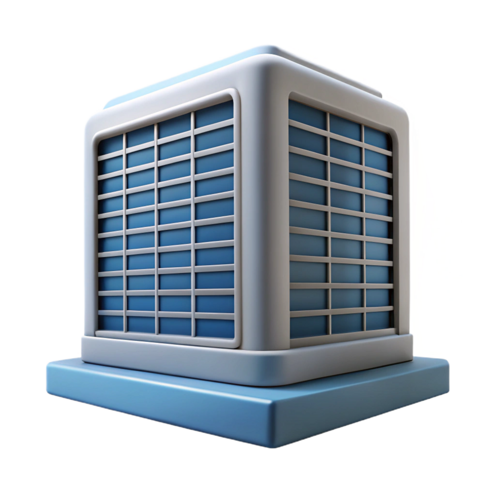 melancholic fascinating Modern office building ventilation grille, NO BACKGROUND with Transparent Background. authentic png