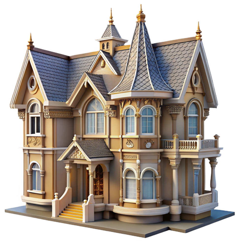 majestic celebrated Victorian house wallpaper pattern detail, NO BACKGROUND with Transparent Background. png