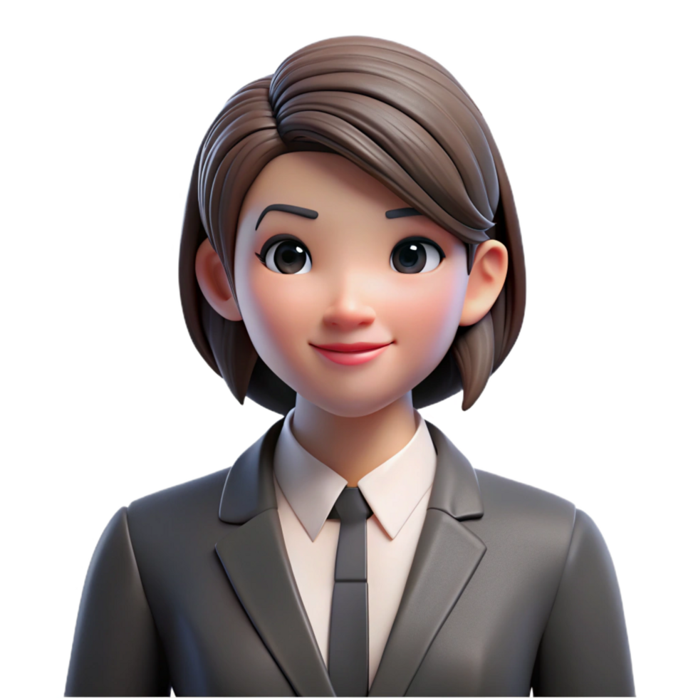 serene intense organic Serious businesswoman in professional attire NO BACKGROUND with Transparent Background. top-tier png