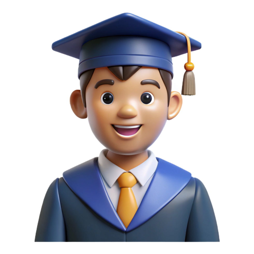 serene gothic Graduate in cap and gown NO BACKGROUND with Transparent Background. exclusive png