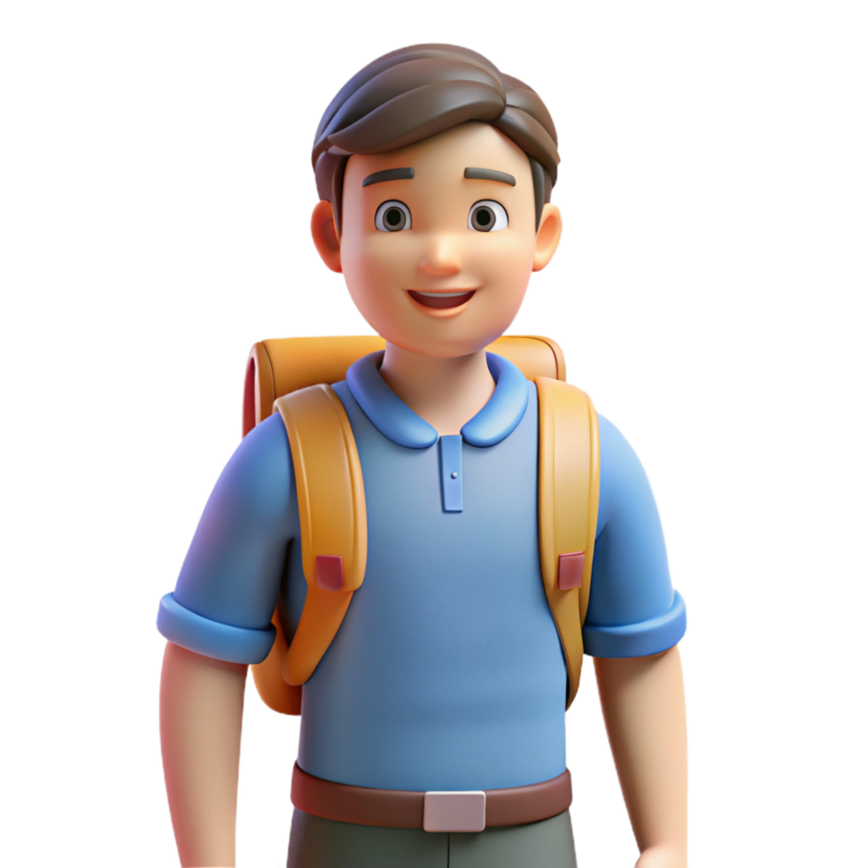 majestic romantic victorian Student with backpack NO BACKGROUND with Transparent Background. impeccable png