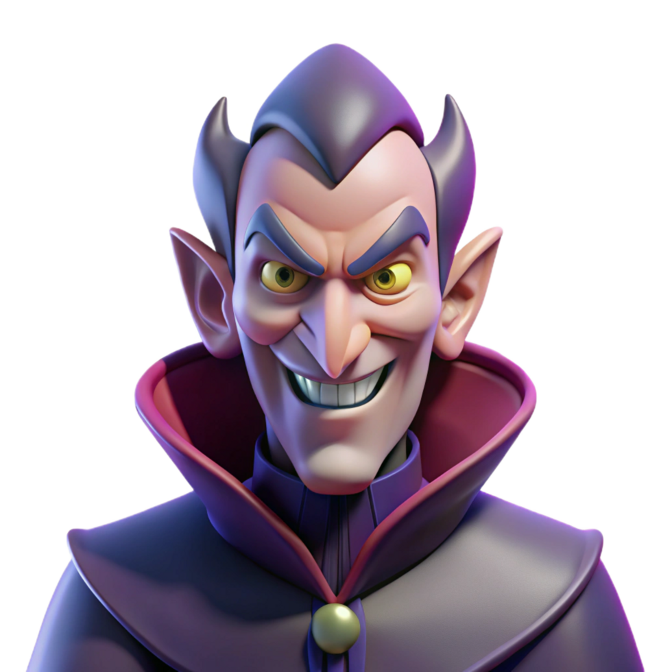 romantic splendid Villain with an evil grin NO BACKGROUND with Transparent Background. genuine png