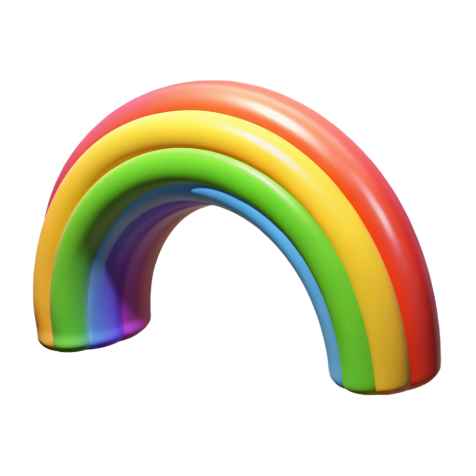 unforgettable artistic Rainbow arcing NO BACKGROUND with Transparent Background. masterfully captured png
