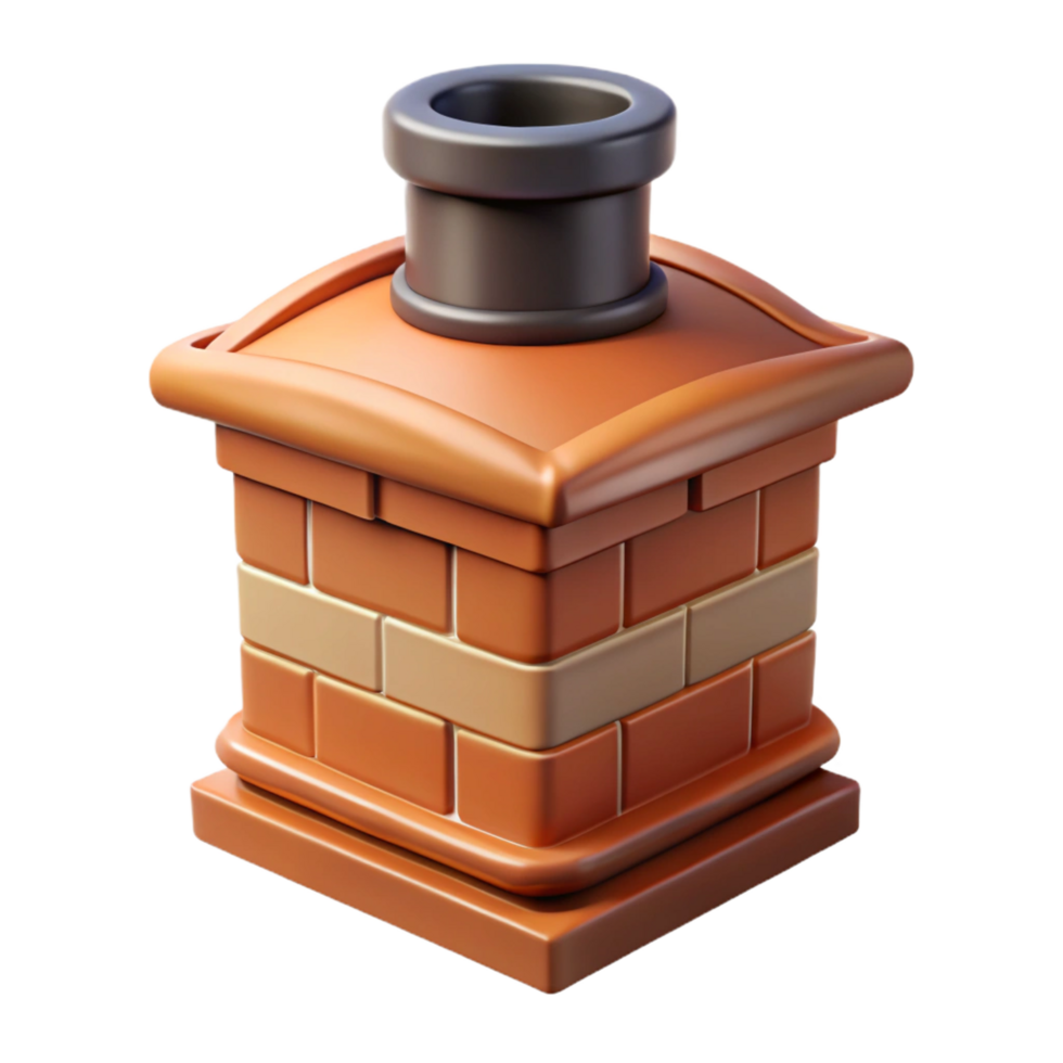 majestic romantic rustic Tudor chimney pot, NO BACKGROUND with Transparent Background. ultra HD png