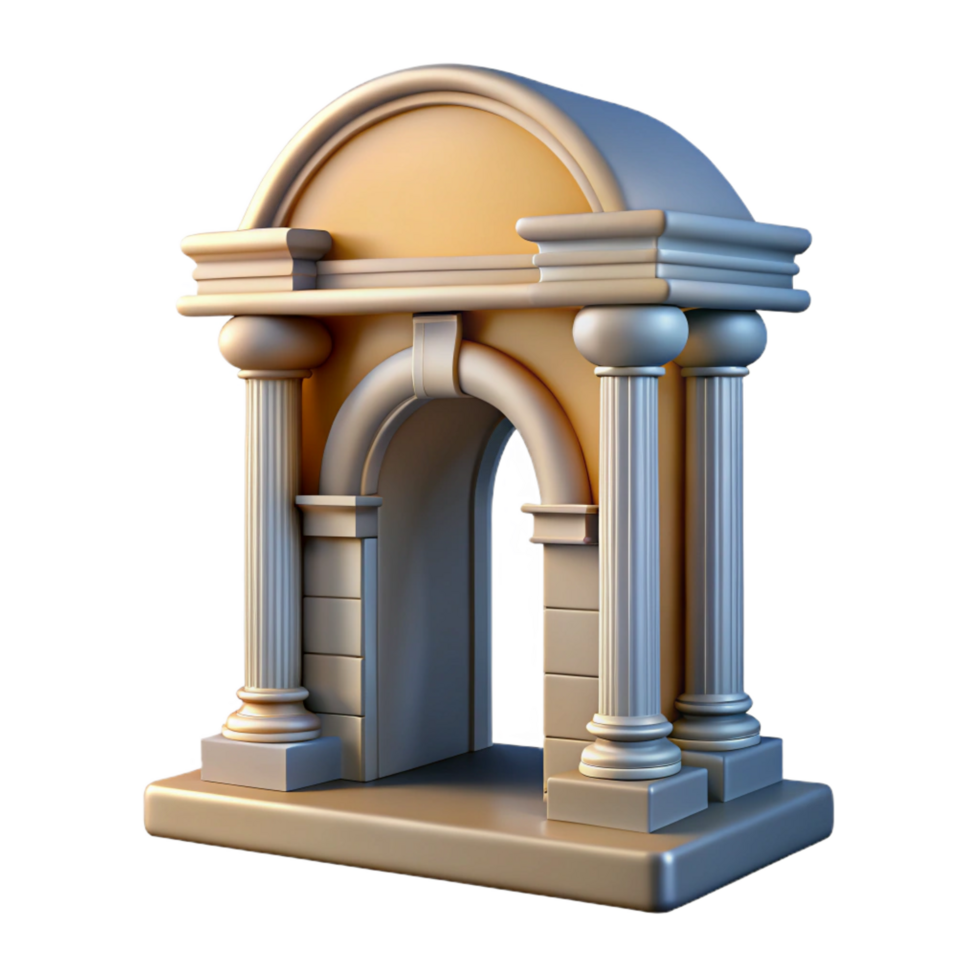 signature artistic Georgian doorway pediment, NO BACKGROUND with Transparent Background. masterfully captured png