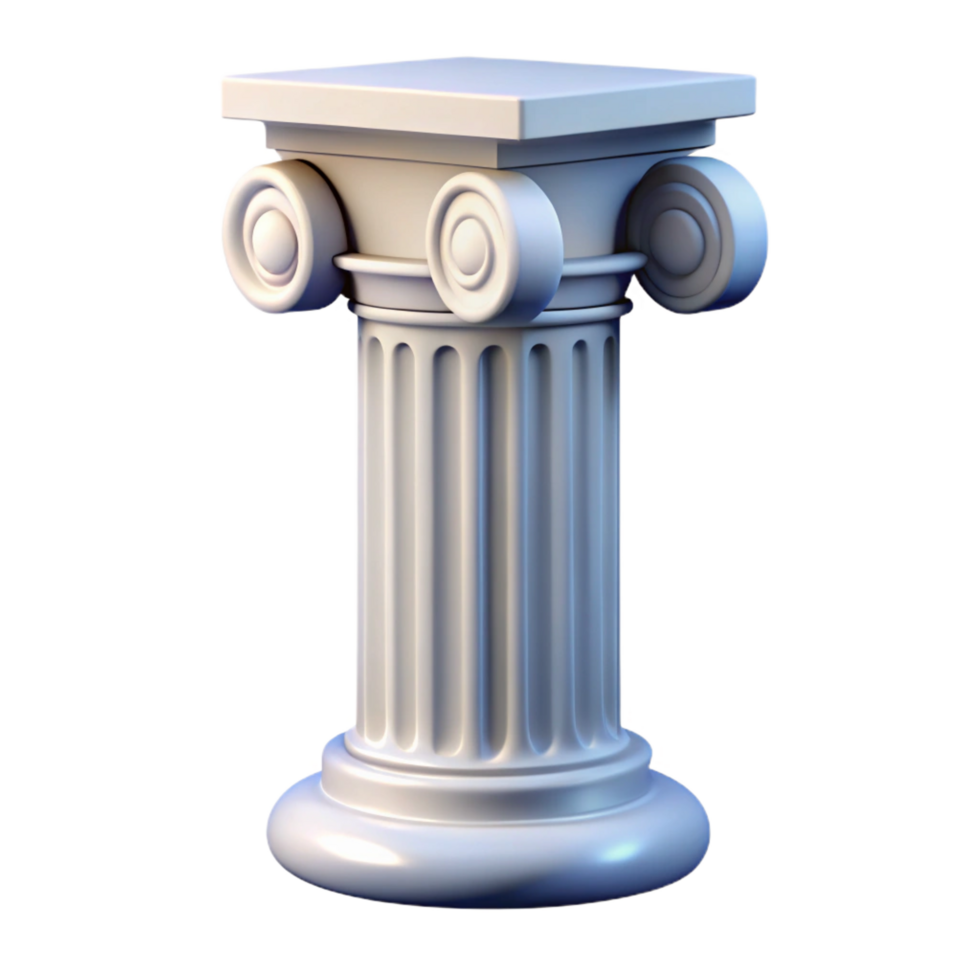 spectacular creative Classical column capital, NO BACKGROUND with Transparent Background. flawless png
